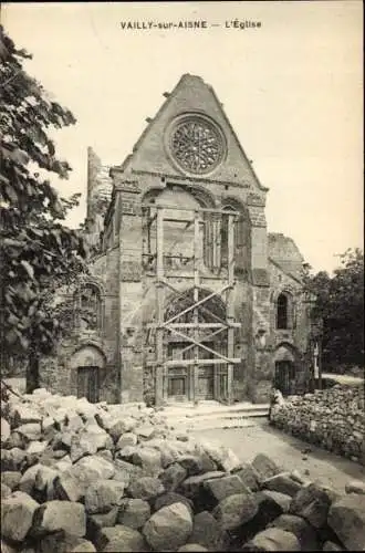 Ak Vailly sur Aisne, Kirche