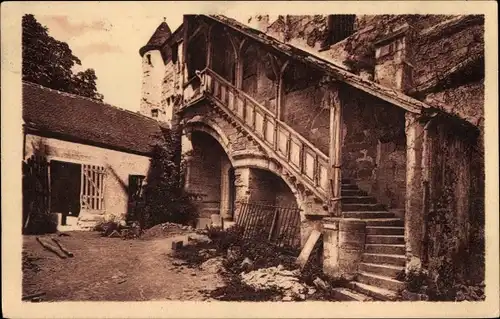 Ak Meaux Seine et Marne, Treppe des Alten Kapitels