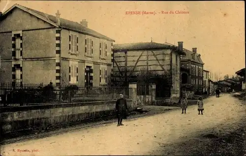 Ak Epense Marne, Rue du Château