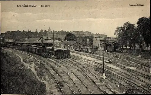 Ak Sainte-Menehould-Marne, Bahnhof