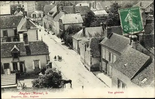 Ak Anglure Marne, Gesamtansicht, Dorf