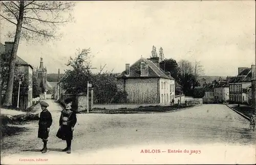 Ak Ablois Marne, Einreise in das Land