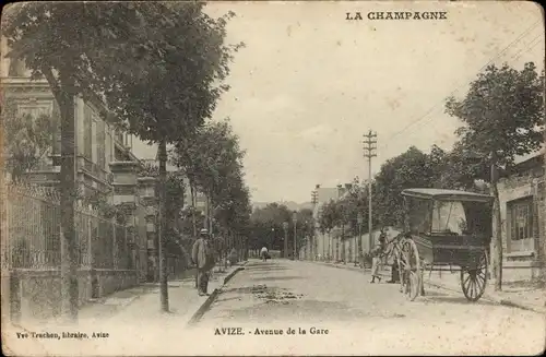 Ak Avize Marne, Avenue de la Gare