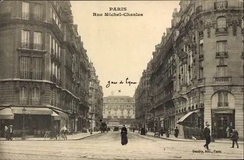 Ak Paris XII Reuilly, Rue Michel Chasles