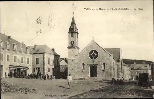 Ak Fromelennes Ardennen, La Place