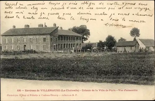 Ak Villenauxe la Grande Aube?, Kolonie der Stadt Paris