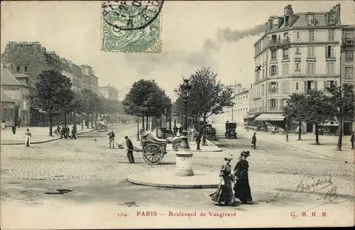 Ak Paris VI., Boulevard de Vaugirard