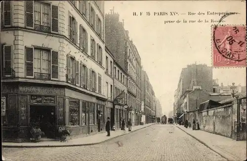 Ak Paris XV Vaugirard, Rue des Entrepreneurs