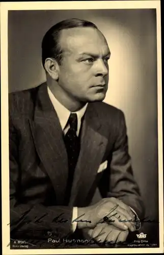 Ak Schauspieler Paul Hartmann, Portrait, Autogramm