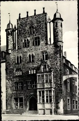 Ak Hildesheim in Niedersachsen, Tempelhaus, Marktplatz