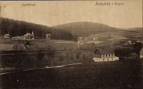 Ak Rehefeld Zaunhaus Altenberg im Erzgebirge, Jagdschloss