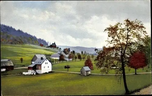 Ak Rehefeld Zaunhaus Altenberg im Erzgebirge, Photochromie, Nenke und Ostermaier, Schloss