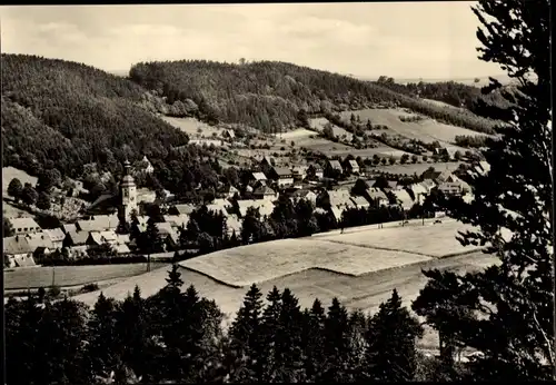 Ak Geising Altenberg im Erzgebirge, Panorama, Ortsansicht