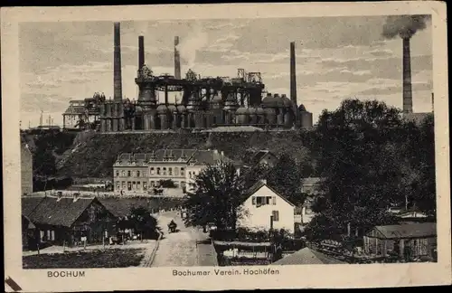 Ak Bochum im Ruhrgebiet, Bochumer Verein, Hochöfen