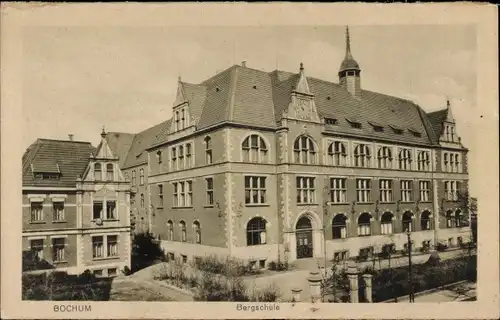 Ak Bochum im Ruhrgebiet, Bergschule