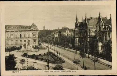 Ak Bochum im Ruhrgebiet, Kaiser Wilhelm-Denkmal