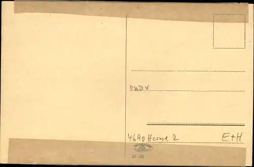 Ak Wanne Herne im Ruhrgebiet, Postamt, Bahnhof