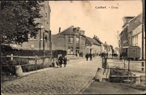 Ak Calfort Calfort Flandern Antwerpen, Dorp