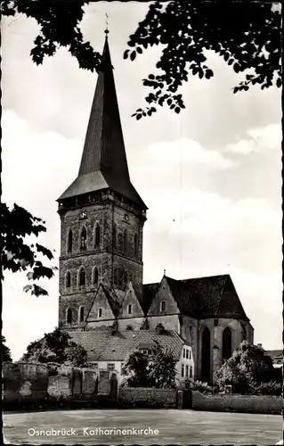 Ak Osnabrück in Niedersachsen, Katharinenkirche, Außenansicht