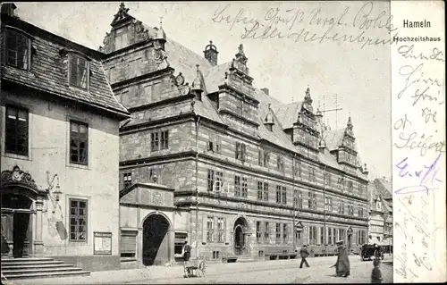 Ak Hameln an der Weser Niedersachsen, Hochzeitshaus