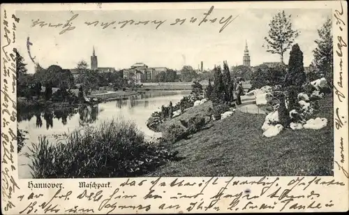 Ak Hannover in Niedersachsen, Maschpark