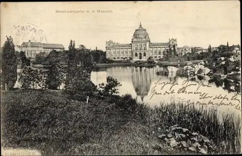 Ak Hannover in Niedersachsen, Maschpark, Museum