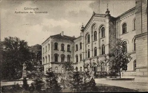 Ak Göttingen in Niedersachsen, Auditorium der Universität, Außenansicht