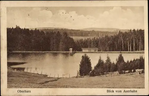 Ak Clausthal Zellerfeld Oberharz, Blick vom Berggasthaus zum Auerhahn