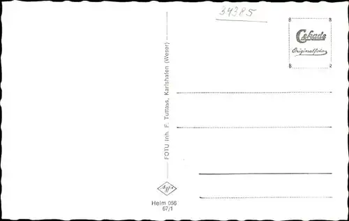 Ak Helmarshausen Bad Karlshafen, Totalansicht