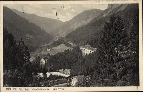 Ak Posthalde Breitnau im Schwarzwald, Höllental, Höllstein, Panorama