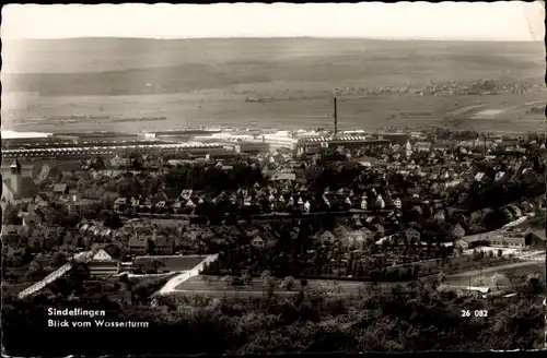 Ak Sindelfingen in Württemberg, Totalansicht, Wasserturm