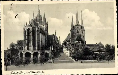 Ak Erfurt in Thüringen, Dom, Severikirche