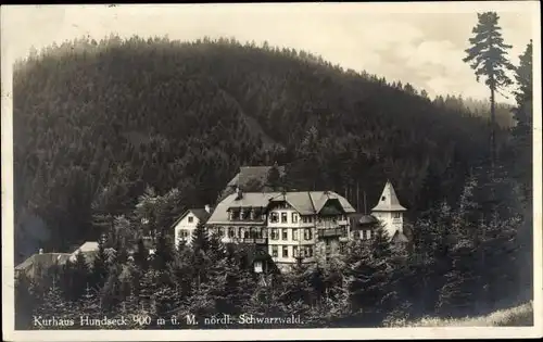 Ak Bühlertal im Schwarzwald, Kurhaus Hundseck