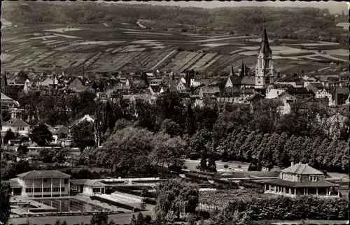 Ak Bad Neuenahr Ahrweiler in Rheinland Pfalz, Gartenschwimmbad, Terrassen-Café