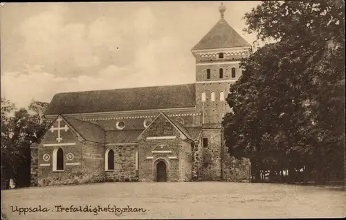 Ak Upsala Uppsala Schweden, Dreifaltigkeitskirche