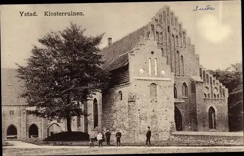 Ak Ystad Schweden, Klosterruinen