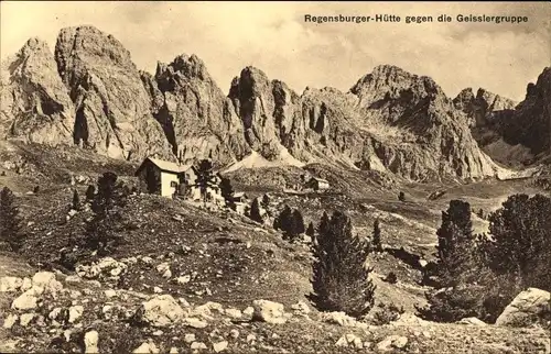 Ak Neustift im Stubaital in Tirol, Neue Regensburger Hütte, Geisslergruppe