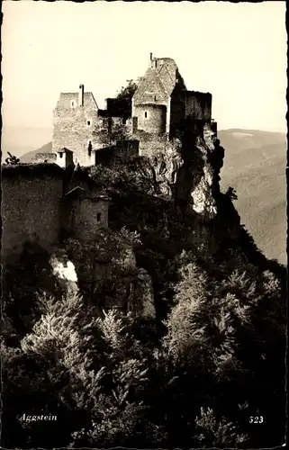 Ak Schönbühel Aggsbach in Niederösterreich, Burgruine Aggstein