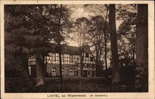 Ak Lintel Rheda Wiedenbrück, Haus H. Schalück im Wald