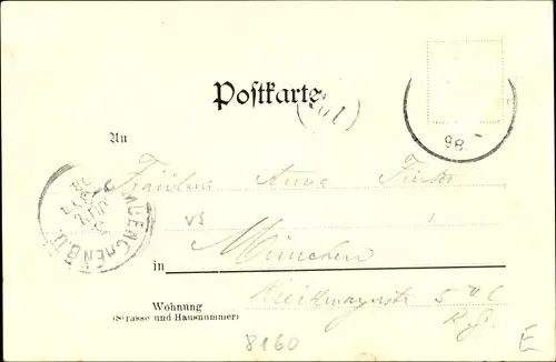 Ak Miesbach in Oberbayern, Totale