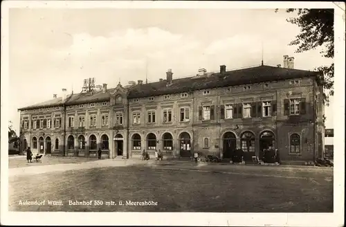 Ak Aulendorf in Württemberg, Bahnhof