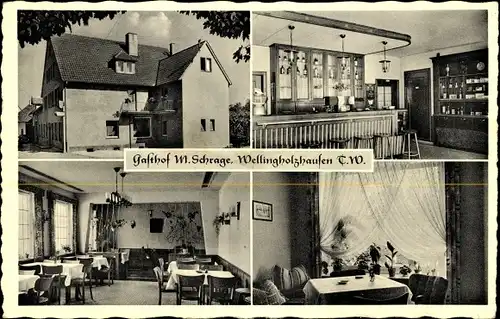 Ak Wellingholzhausen Melle in Niedersachsen, Gasthof M. Schrage