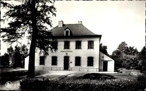 Ak Louwel Opglabbeek Oudsbergen Flandern Limburg, Gemeentehuis