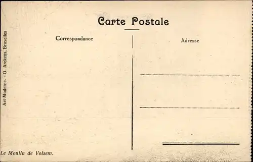 Künstler Ak Volsem, Blick auf die Wassermühle