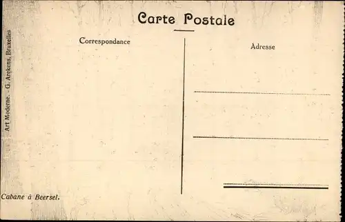 Künstler Ak Beersel Flämisch-Brabant, Beerselhütte