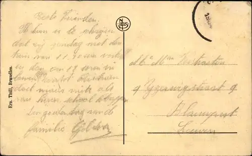 Ak Vilvoorde Flämisch-Brabant, Korrektur Colombier millitare