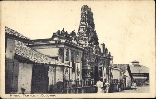 Ak Colombo Ceylon Sri Lanka, Hindu Tempel