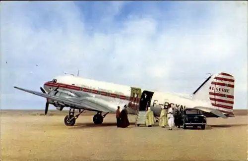 Ak Algerisches Passagierflugzeug, Douglas DC 3