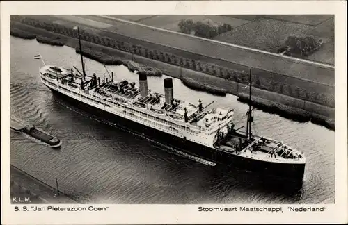 Ak Dampfer SS Jan Pieterszoon Coen, Stoomvaart Maatschappij Nederland