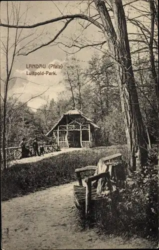 Ak Landau in der Pfalz, Luitpold-Park